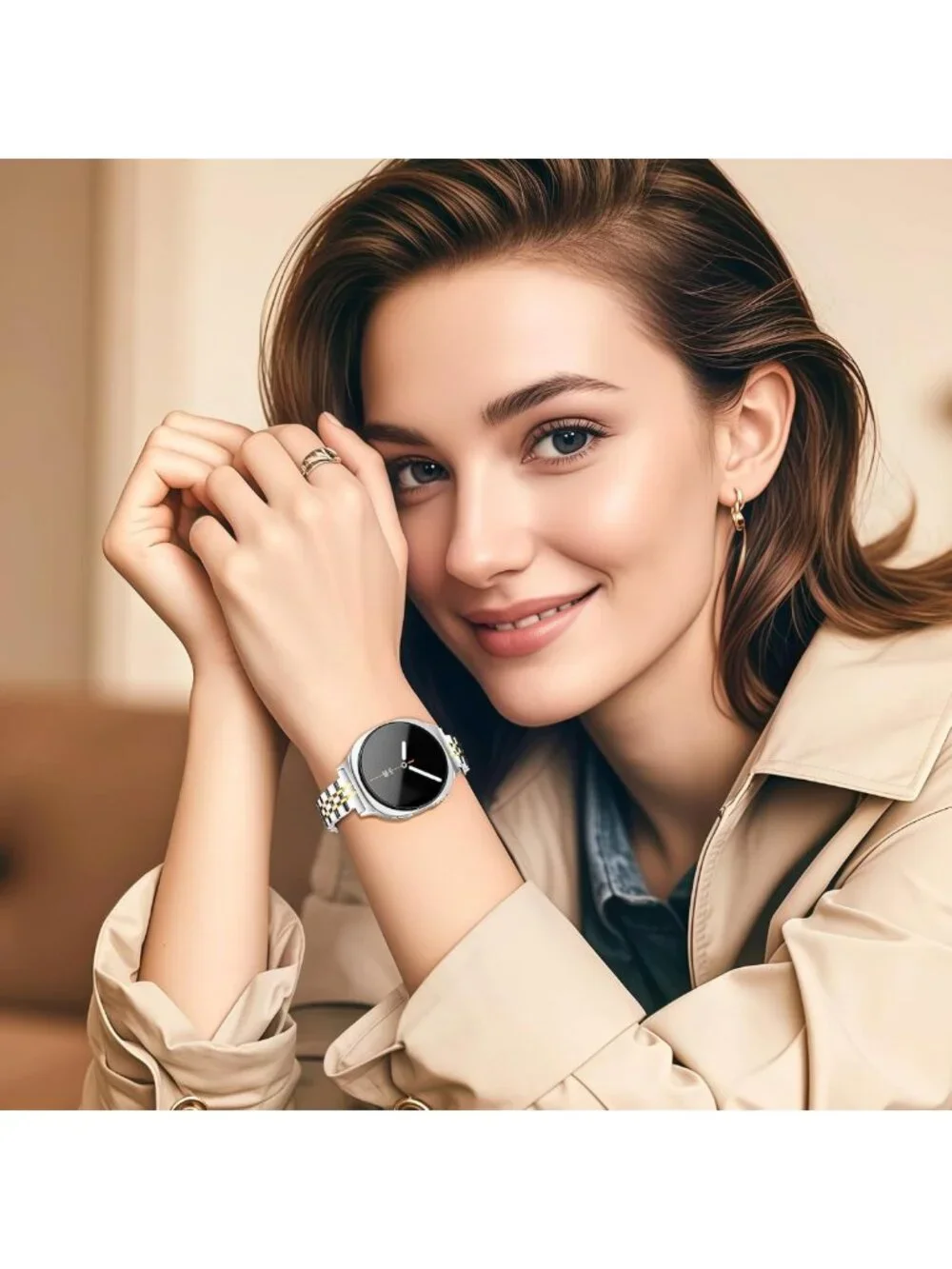 Slim Metal Band for Samsung Galaxy Watch 9/8 - Thin Stainless Steel Dressy